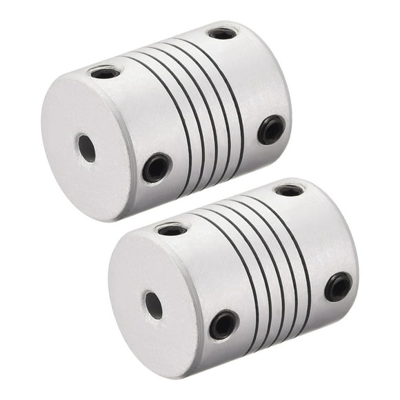 uxcell 8mm to 9mm Aluminum Alloy Shaft Coupling Flexible Coupler Motor Connector Joint L25xD19 Silver,2pcs uxcell 8mm to 9mm Aluminum Alloy Shaft Coupling Flexible Coupler Motor Connector Joint L25xD19 Silver,2pcs